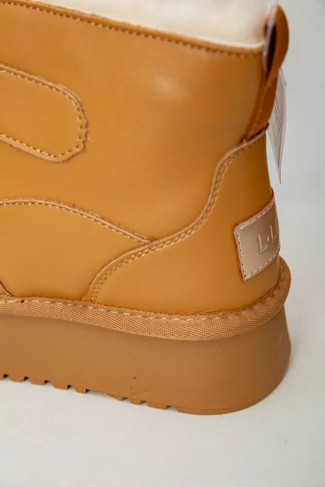 Купить Угги женские на меху  -уценка, цвет коричневый, 243RL953-U-22 - Фото №7