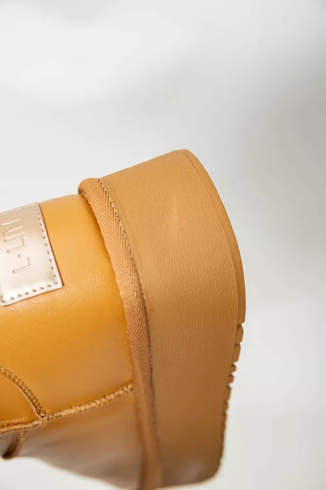 Купити Уггі жіночі на хутрі  -уцінка, колір коричневий, 243RL954-U-17 - Фото №7