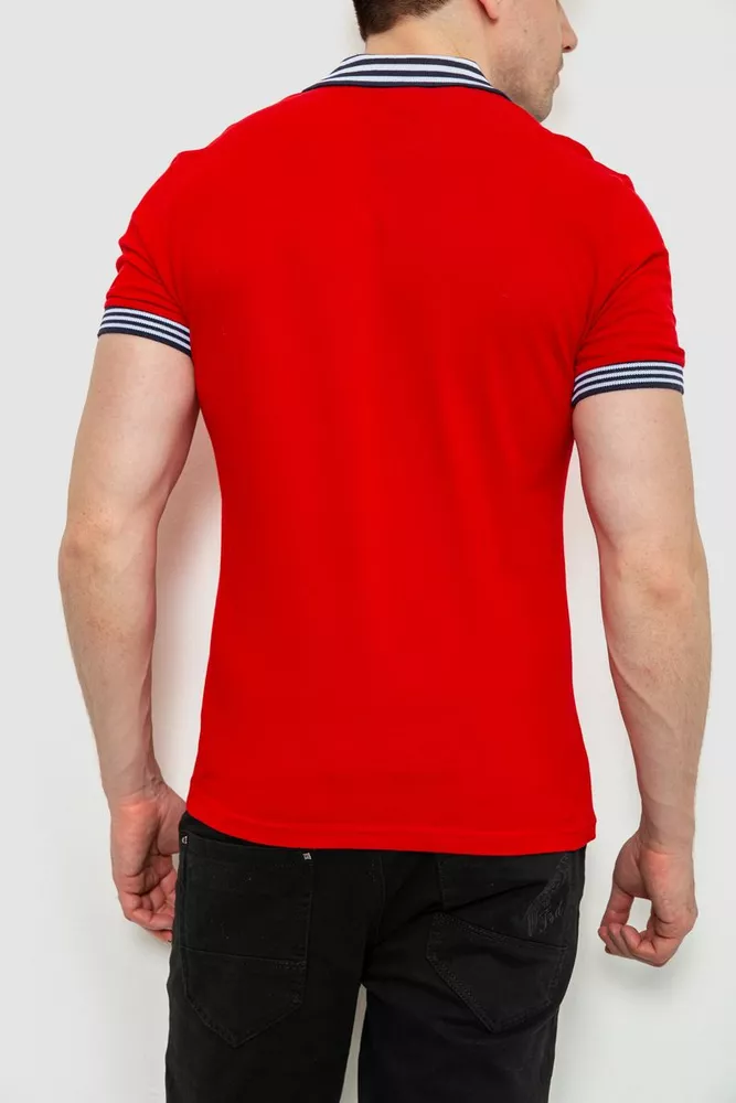 Купити Поло чоловіче, колір червоний, 214R500 оптом - Фото №4