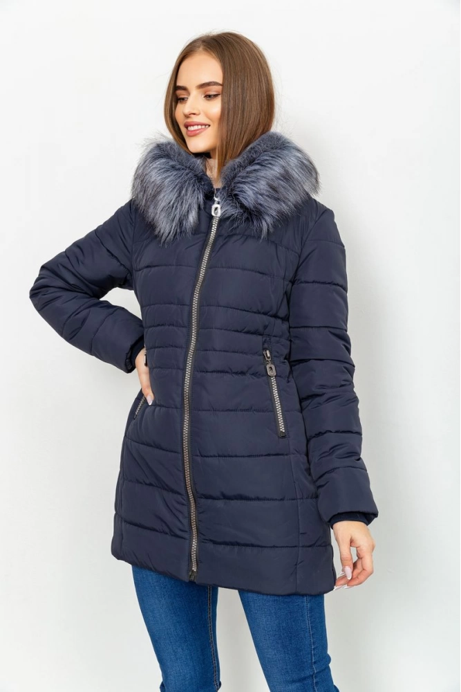 Купить Куртка женская зимняя, цвет темно-синий, 207RBB2-1 - Фото №1