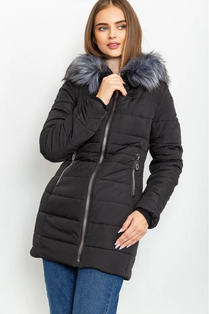 Купить Куртка женская зимняя, цвет черный, 207RBB2-1 - Фото №1