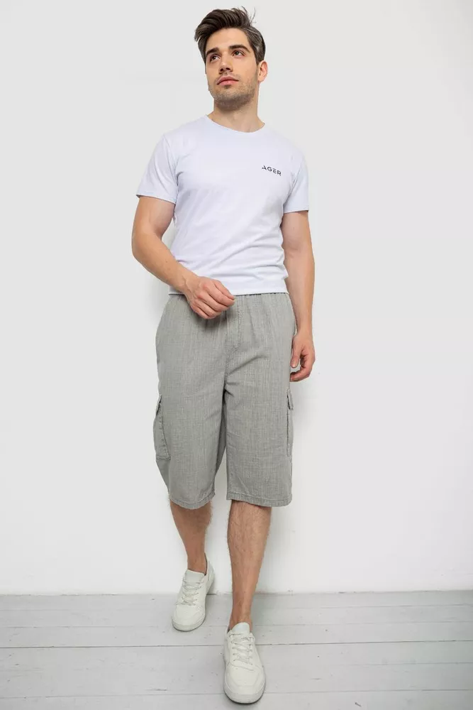 Купити Шорти чоловічі, колір сірий, 244RB4 - Фото №2