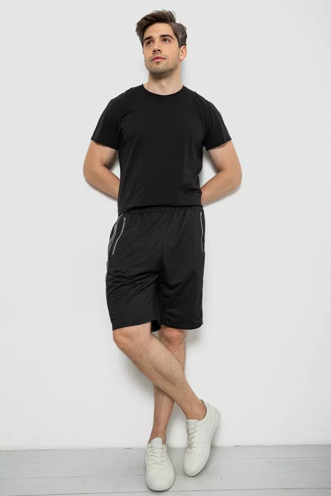 Купити Шорти чоловічі, колір чорний, 244R6697 - Фото №2