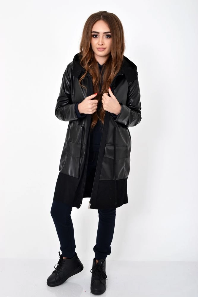 Купити Куртка жіноча, колір чорний, 103R060 - Фото №1