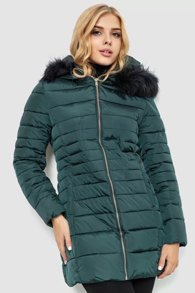Купити Куртка жіноча демісезонна, колір зелений, 235R9605 оптом - Фото №1