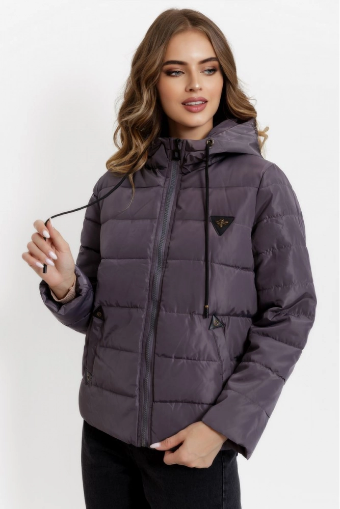 Купить Куртка женская демисезонная, цвет серый, 167R1010 оптом - Фото №1