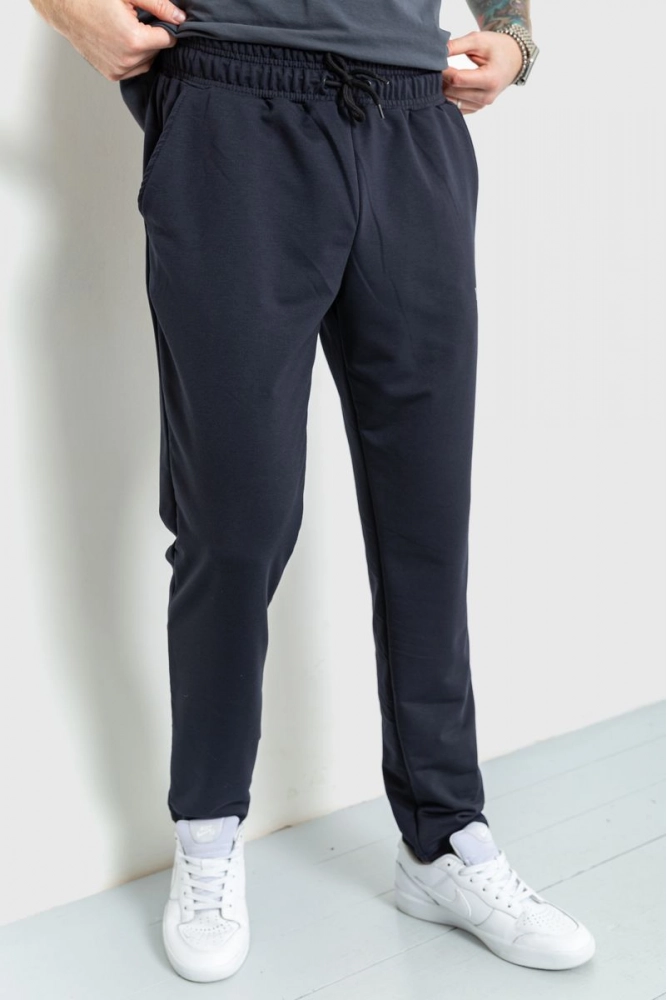 Купить Спорт штаны мужские, цвет темно-синий, 129R6480 - Фото №1
