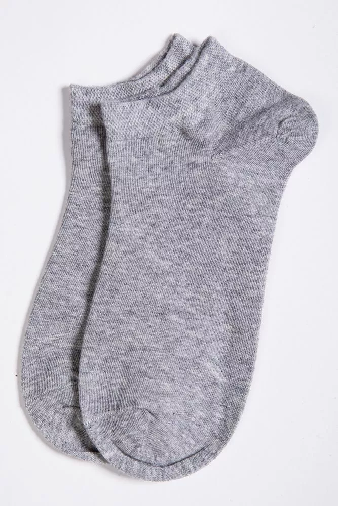 Купить Однотонные короткие носки, серого цвета, для женщин, 151R2866 - Фото №1
