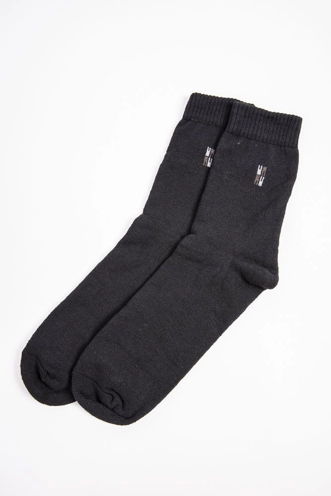 Купить Мужские носки средней высоты черного цвета 151R002-1 - Фото №1
