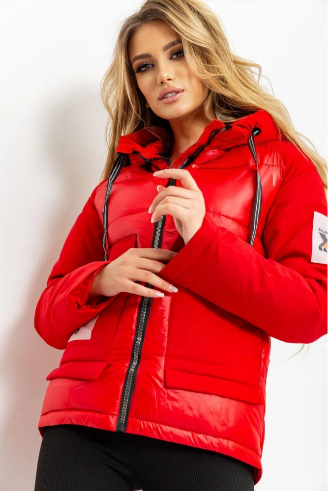 Купити Куртка жіноча демісезонна, колір червоний, 198R2803 - Фото №1