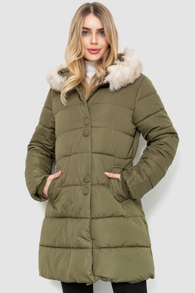 Купити Куртка жіноча, колір хакі, 235R816 оптом - Фото №1