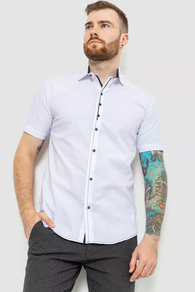 Купить Рубашка мужская, цвет белый, 214R7543 - Фото №1