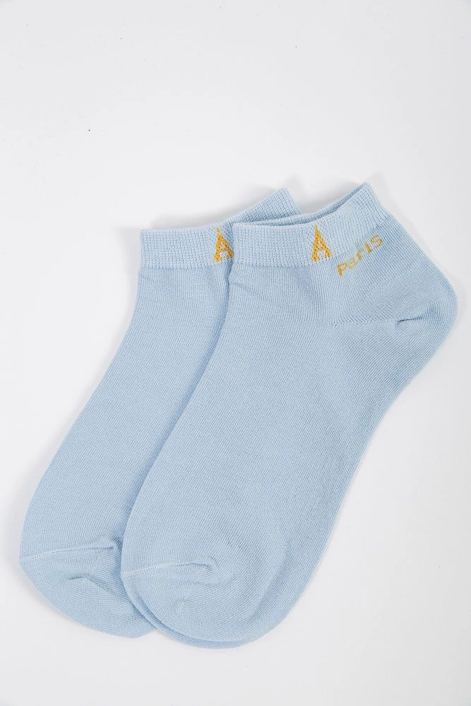 Купить Короткие женские носки голубого цвета 151R2607 - Фото №1