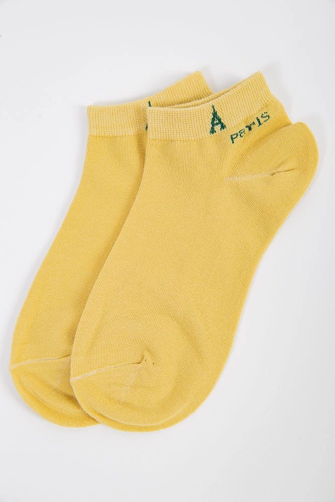 Купити Короткі жіночі шкарпетки гірчичного кольору 151R2607 оптом - Фото №1
