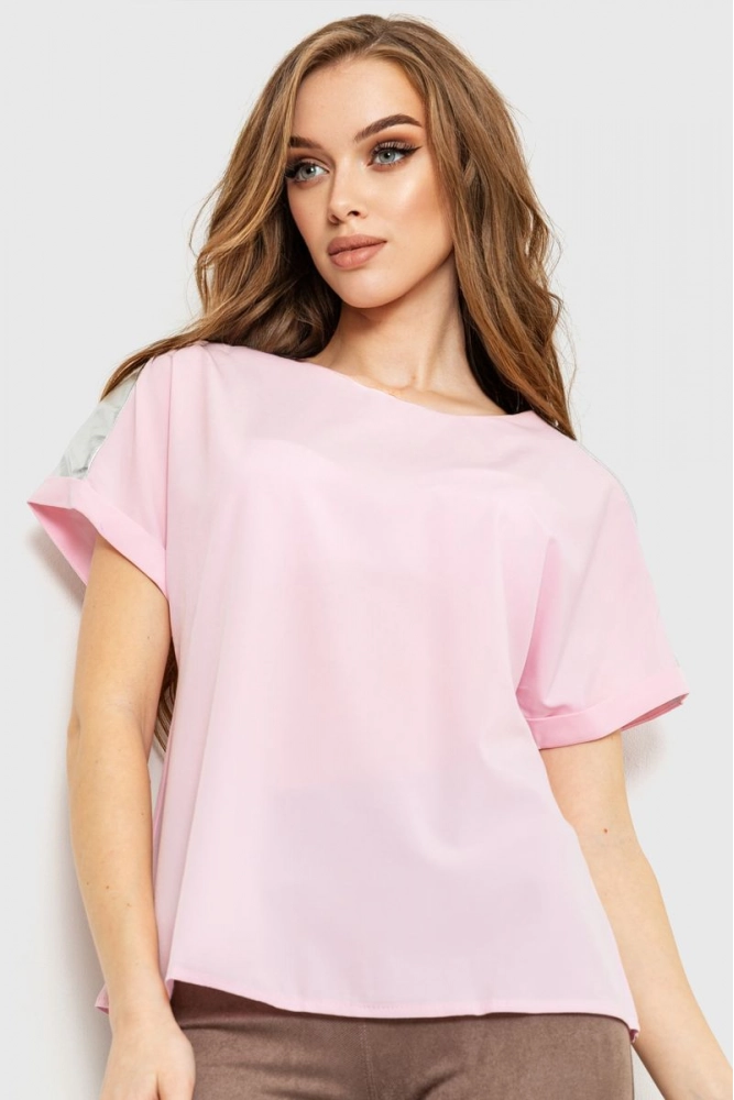 Купити Блуза повсякденна  - уцінка, колір світло-рожевий, 230R101-2-U-9 - Фото №1