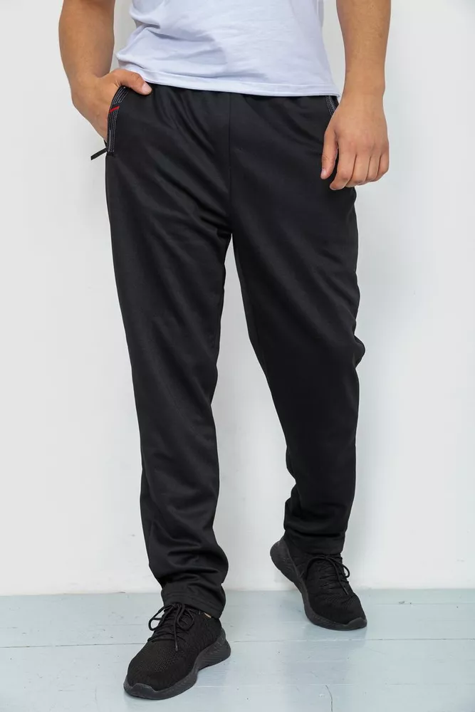 Купить Спорт штаны мужские, цвет черный, 244R41666 оптом - Фото №1