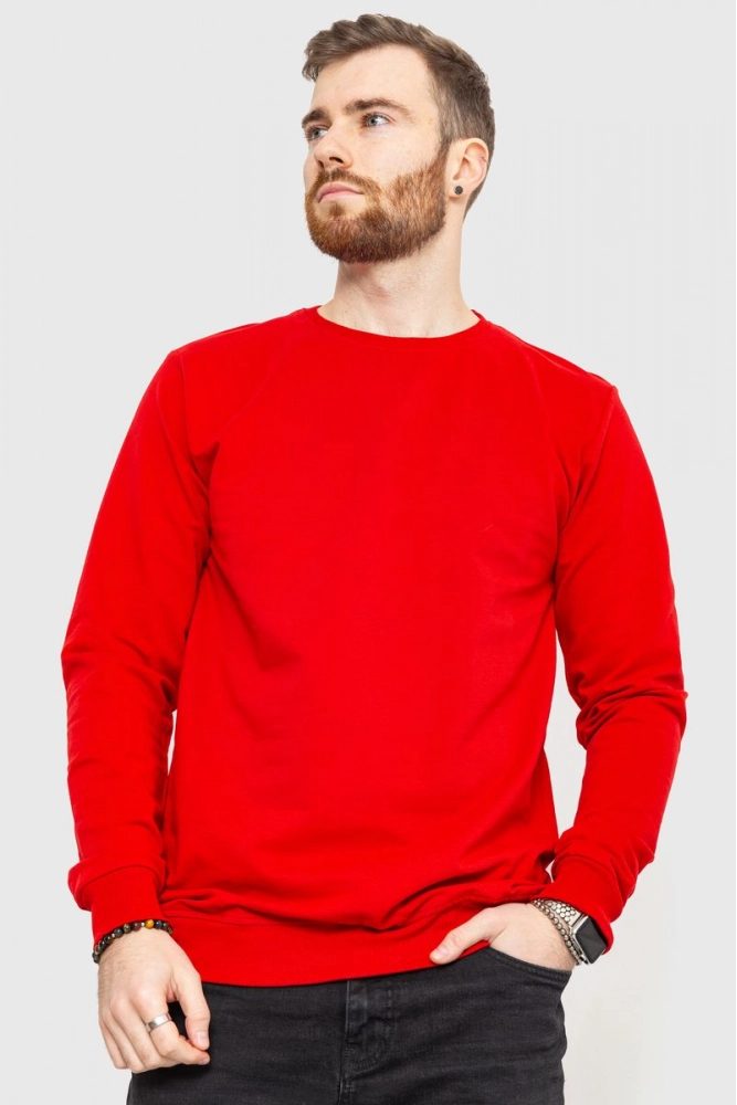 Купить Батник мужской однотонный, цвет красный, 167R529 - Фото №1