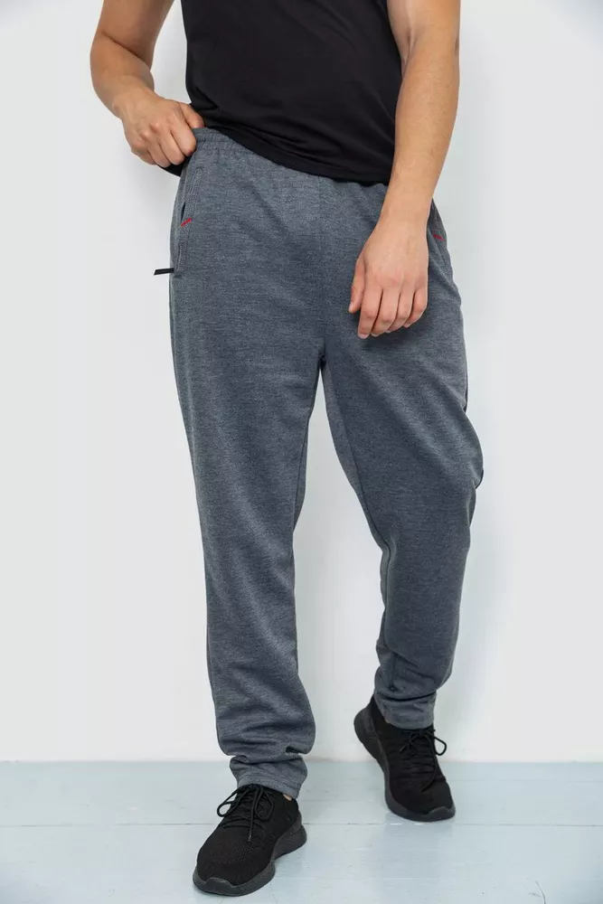 Купить Спорт штаны мужские, цвет серый, 244R41666 - Фото №1