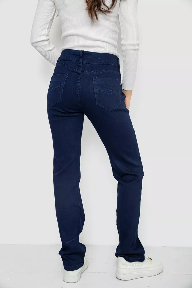 Купити Джинси жіночі Slim Fit, колір темно-синій, 244R1052 оптом - Фото №4