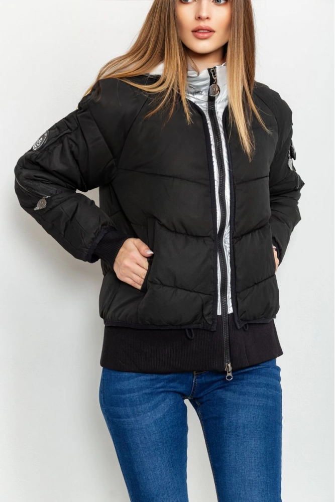 Купить Куртка женская зимняя, цвет черный, 207R058 - Фото №1