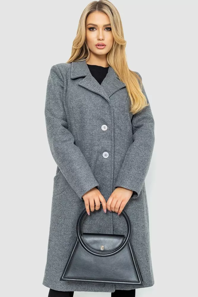 Купить Пальто женское, цвет серый, 186R2851 - Фото №1