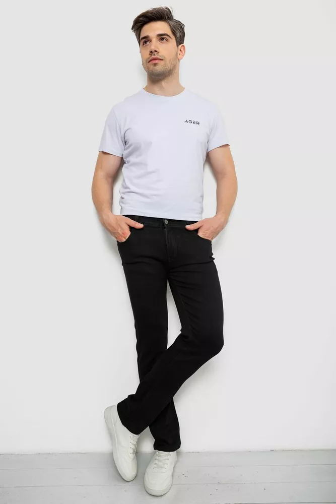 Купити Джинси чоловічі, колір чорний, 244R1036 - Фото №2