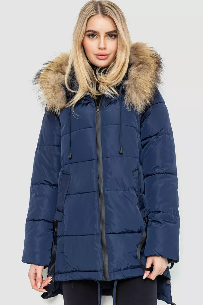 Купити Куртка жіноча зимова, колір синій, 235R1616 оптом - Фото №1