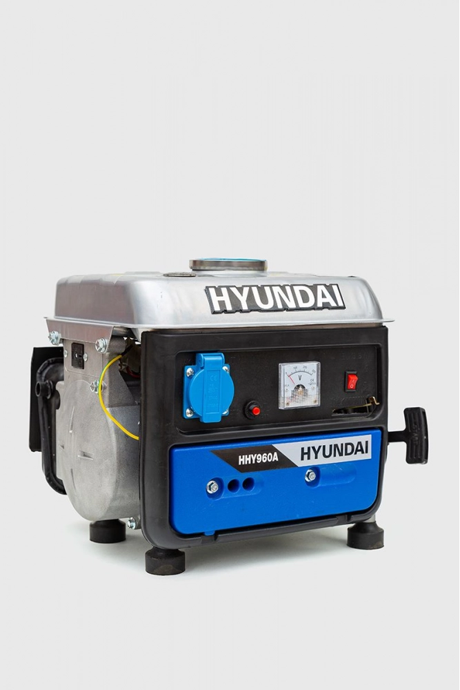 Купити Генератор бензиновий 0,8 кВт Hyundai, колір чорно-сріблястий, hhy960a - Фото №1