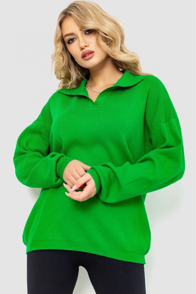 Купить Свитер женский oversize, цвет светло-зеленый, 204R167 - Фото №1