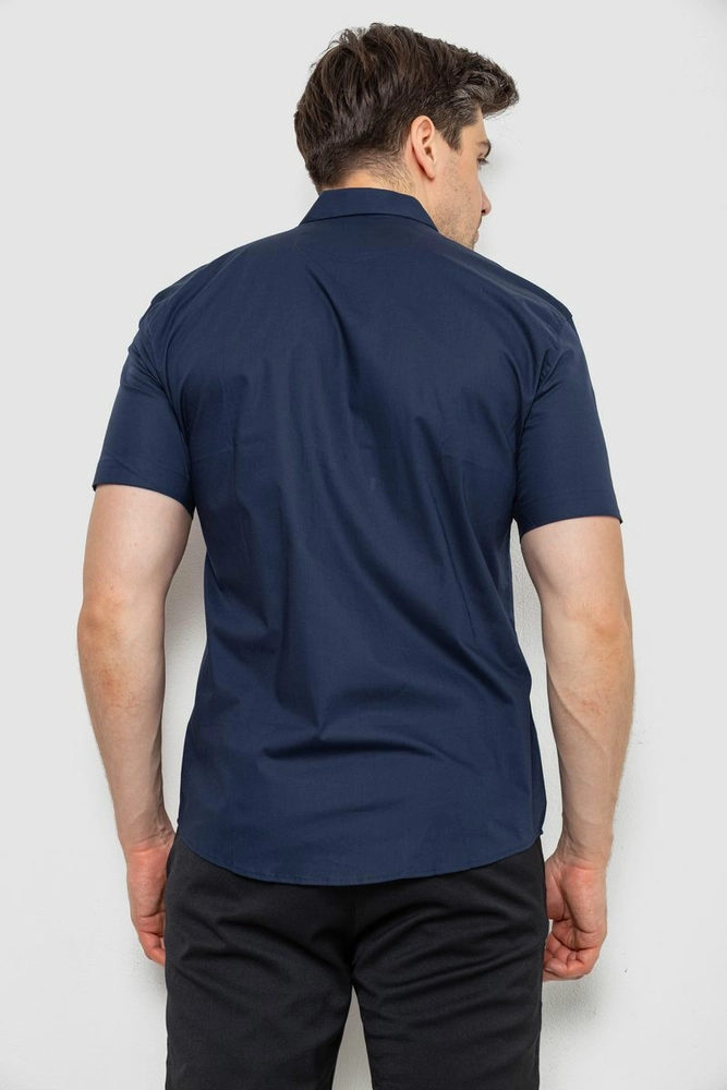 Купити Сорочка чоловіча  -уцінка, колір темно-синій, 214R7007-U - Фото №4