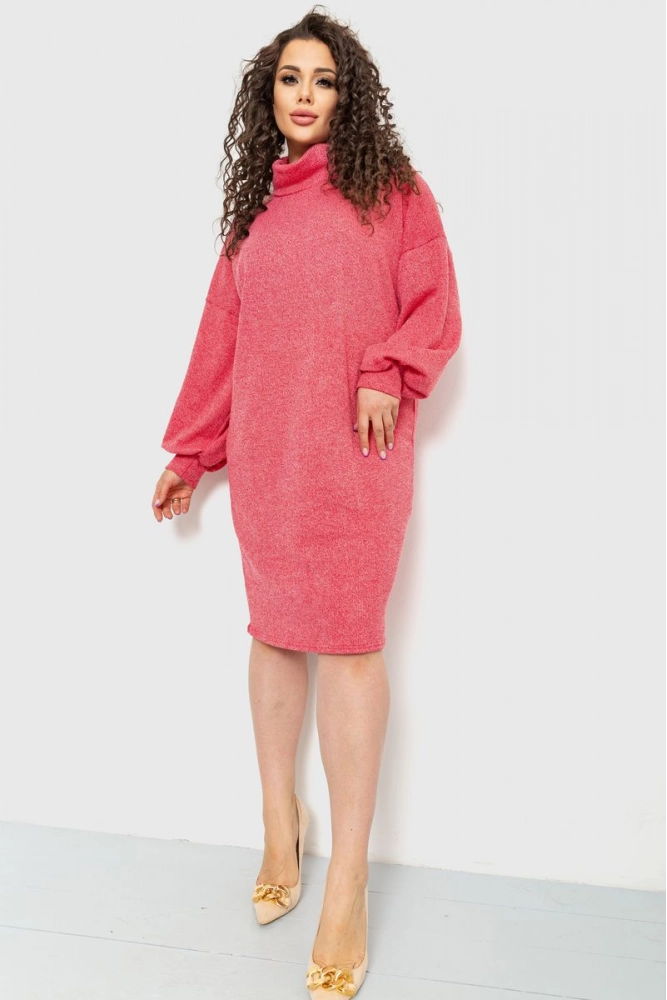 Купити Сукня вільного крою  -уцінка, колір темно-рожевий, 153R5037-U - Фото №1