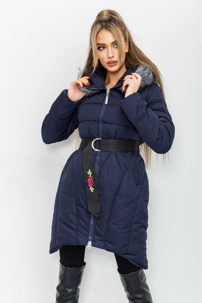 Купити Куртка жіноча зимова  -уцінка, колір темно-синій, 131R2258-U - Фото №1