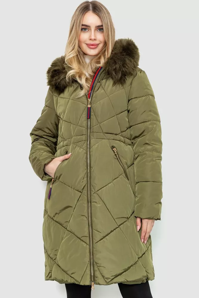 Купити Куртка жіноча демісезонна, колір хакі, 235R928 - Фото №1