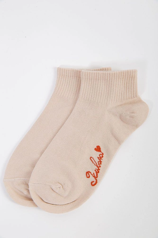 Купити Шкарпетки жіночі, колір бежевий, 151R2607-1 оптом - Фото №1