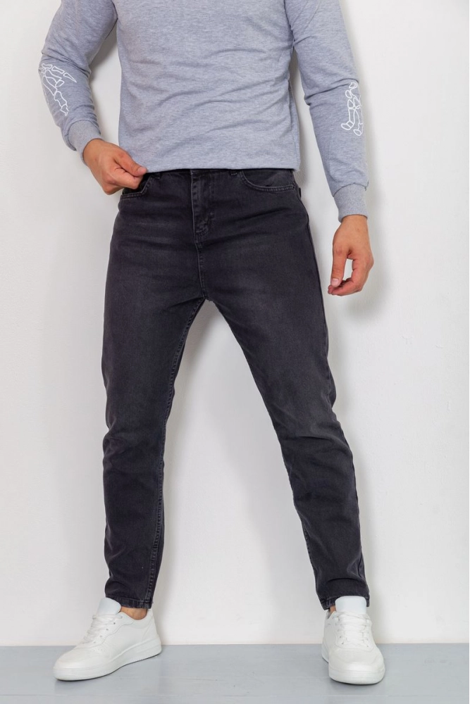 Купити Джоггери чоловічі джинсові, колір сірий, 131R3402-1 - Фото №1