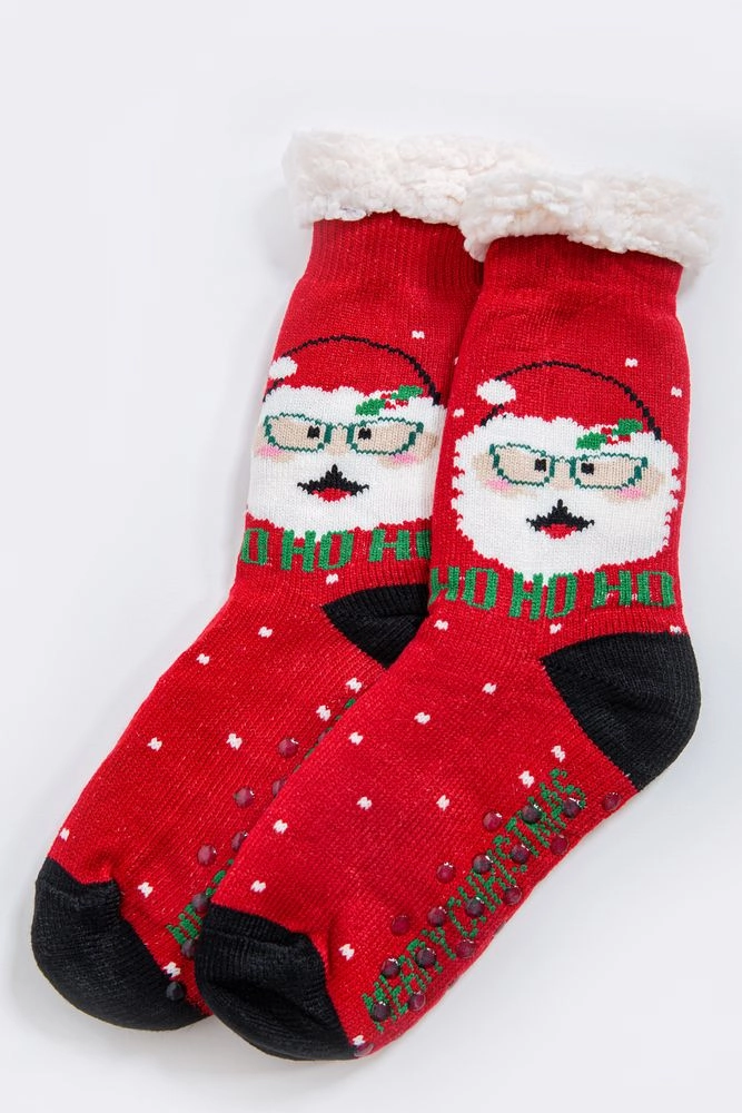 Купити Шкарпетки-валянки теплі, вовняні, колір коричнево-чорний, 151R2035 - Фото №1