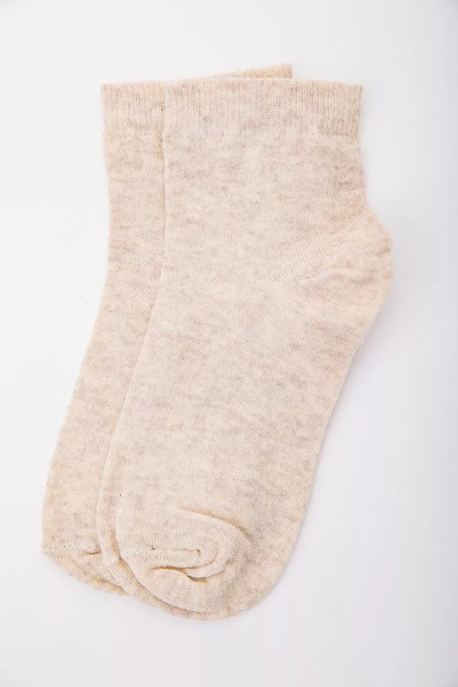 Купить Детские однотонные носки, бежевого цвета, 167R603 оптом - Фото №1