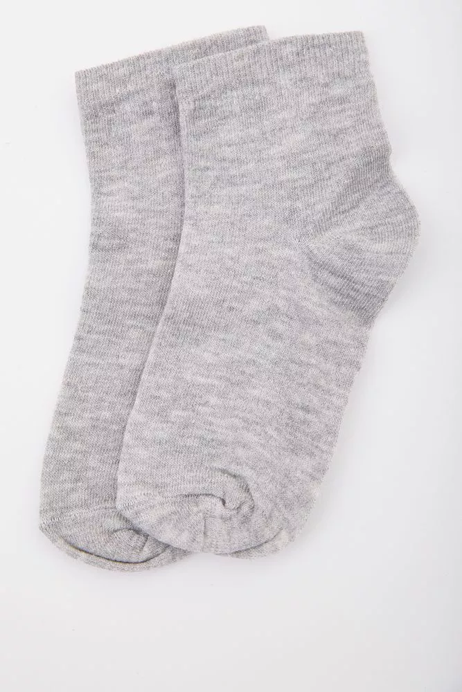 Купить Детские однотонные носки, серого цвета, 167R603 оптом - Фото №1
