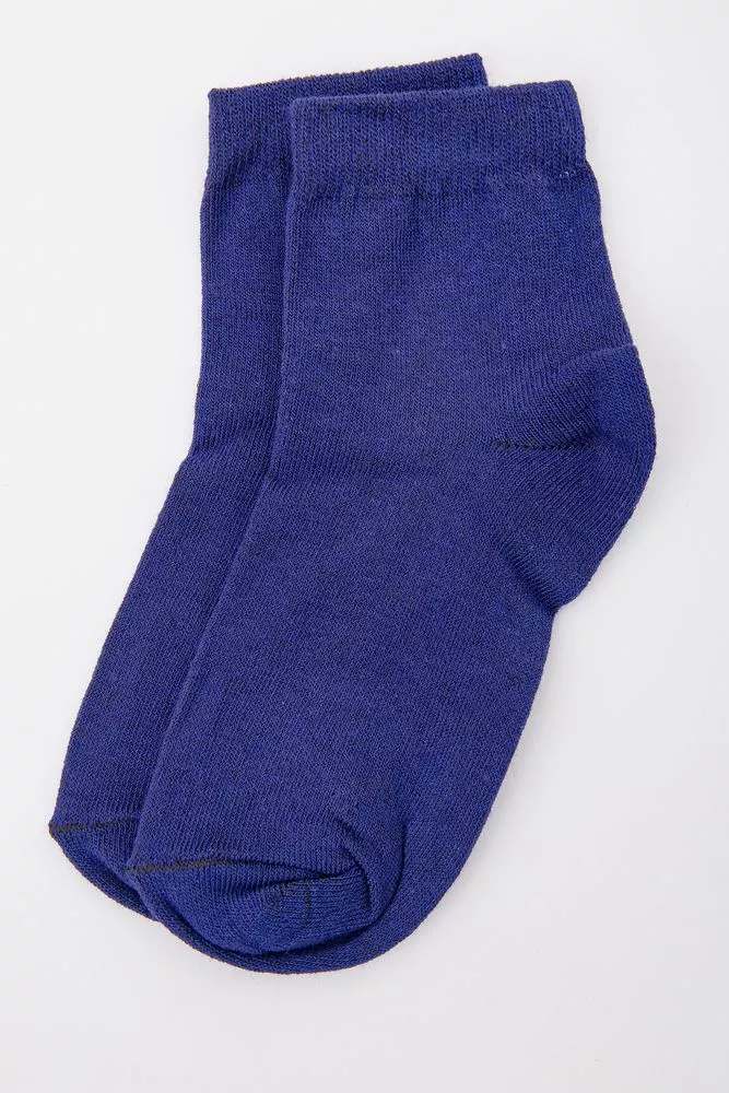 Купить Детские однотонные носки, синего цвета, 167R603 оптом - Фото №1