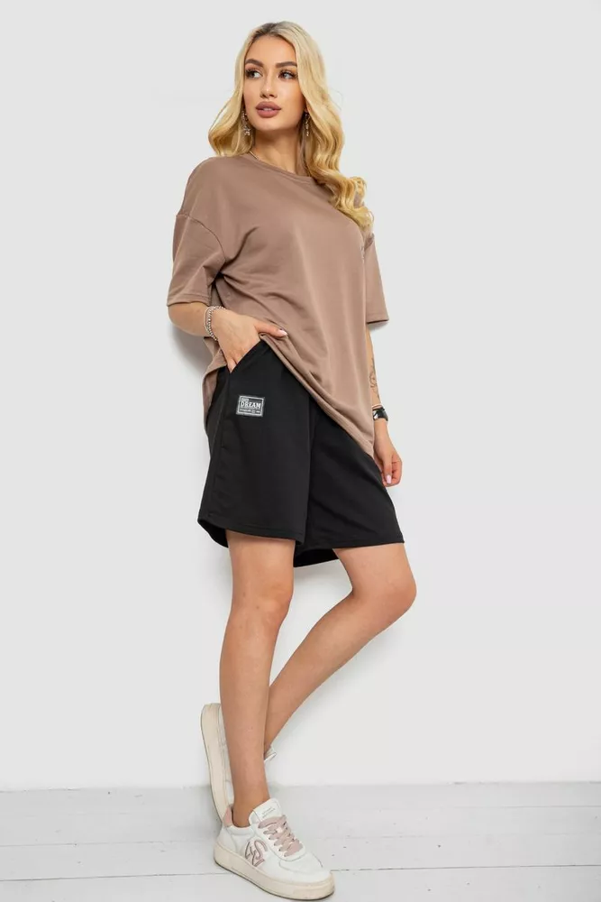 Купити Костюм жіночий повсякденний, колір світло-коричневий, 241R5004-1 - Фото №2