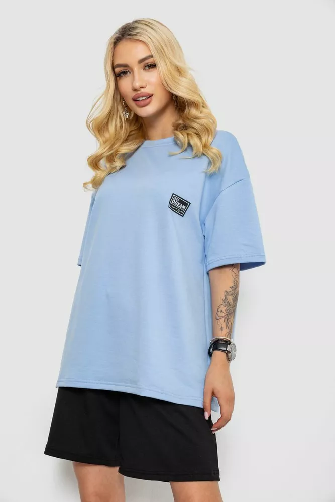 Купить Костюм женский повседневный, цвет голубой, 241R5004-1 - Фото №3