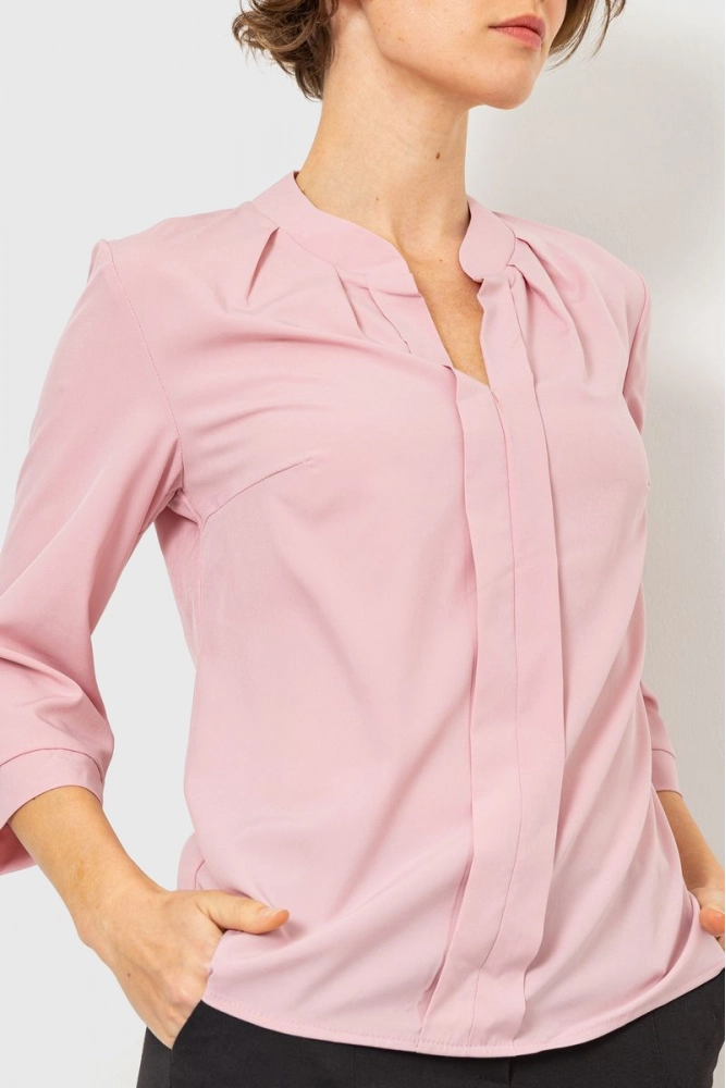 Купити Блуза класична  -уцінка, колір пудровий, 230R152-U - Фото №1