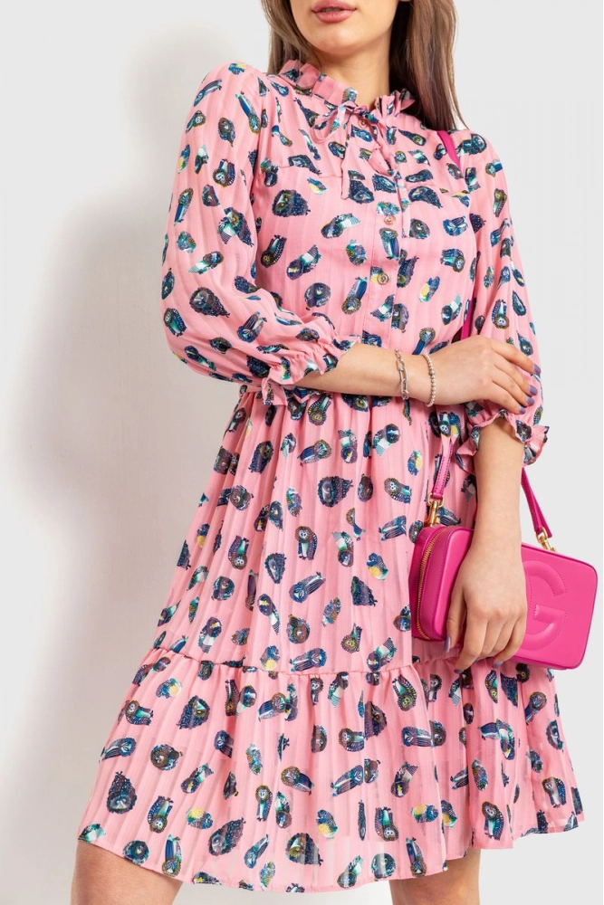 Купить Платье шифоновая   -уценка, цвет розовый, 230R001-3-U - Фото №1
