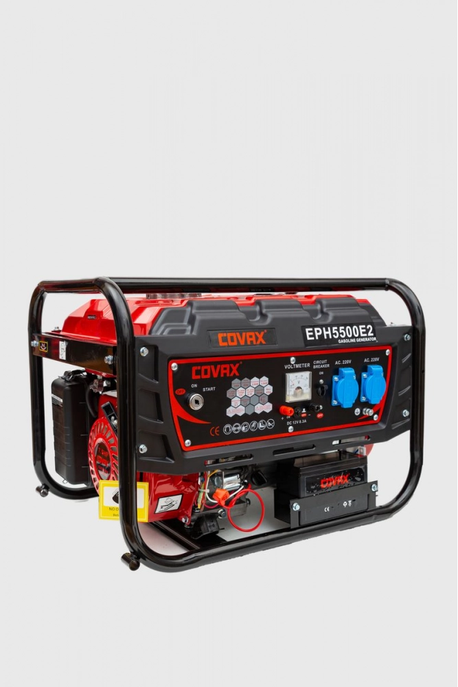 Купити Генератор бензиновий 2,8 кВт COVAX, колір чорний, EPH5500E2 - Фото №1