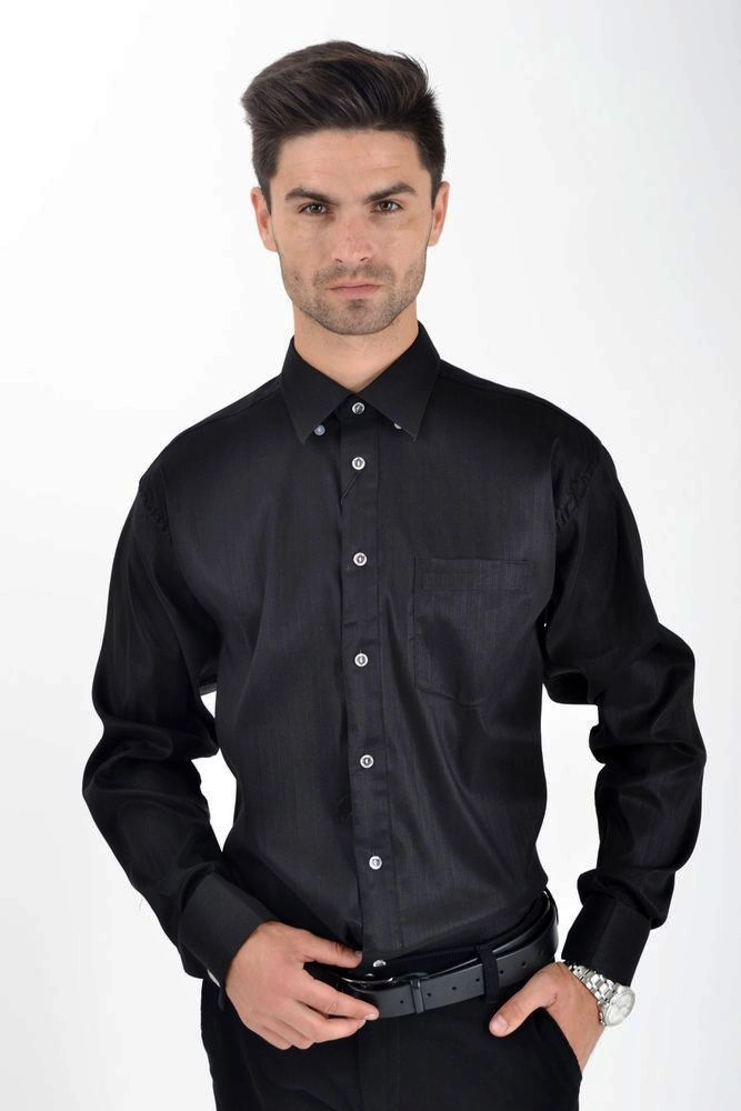 Купить Рубашка, цвет черный, FraR3001 - Фото №1