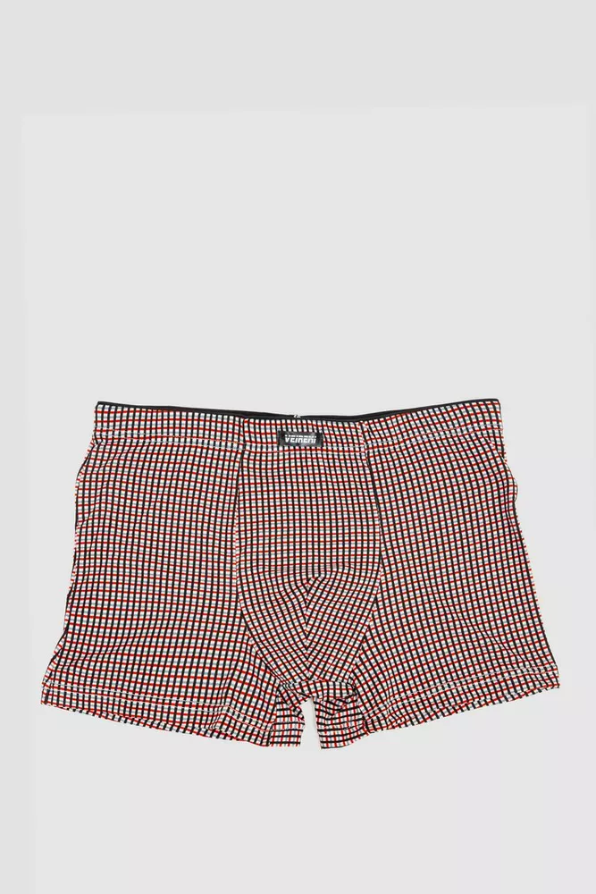 Купить Трусы-шорты мужские, цвет красно-черный, 242R9803 оптом - Фото №1