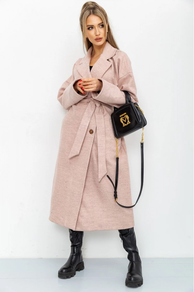 Купити Пальто жіноче, колір рожево-сірий, 115R4171-2 - Фото №1