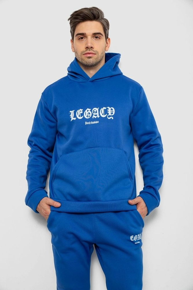 Купити Спортивний костюм чоловічий на флісі, колір електрик, 238R57046 - Фото №2