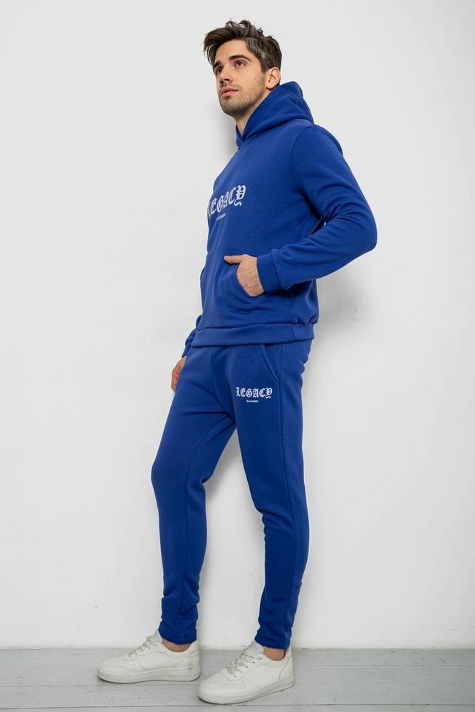 Купити Спортивний костюм чоловічий на флісі, колір синій, 238R57046 - Фото №3
