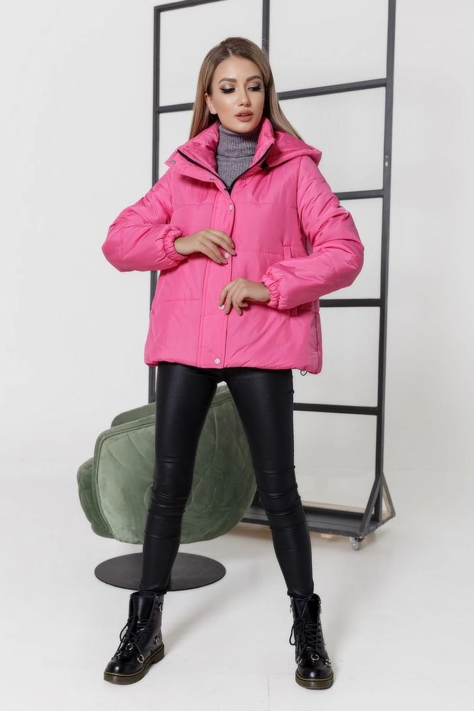 Купити Куртка жіноча, колір рожевий, 207R001 оптом - Фото №1